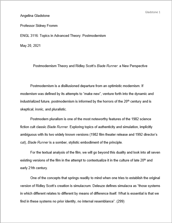 essay formatting