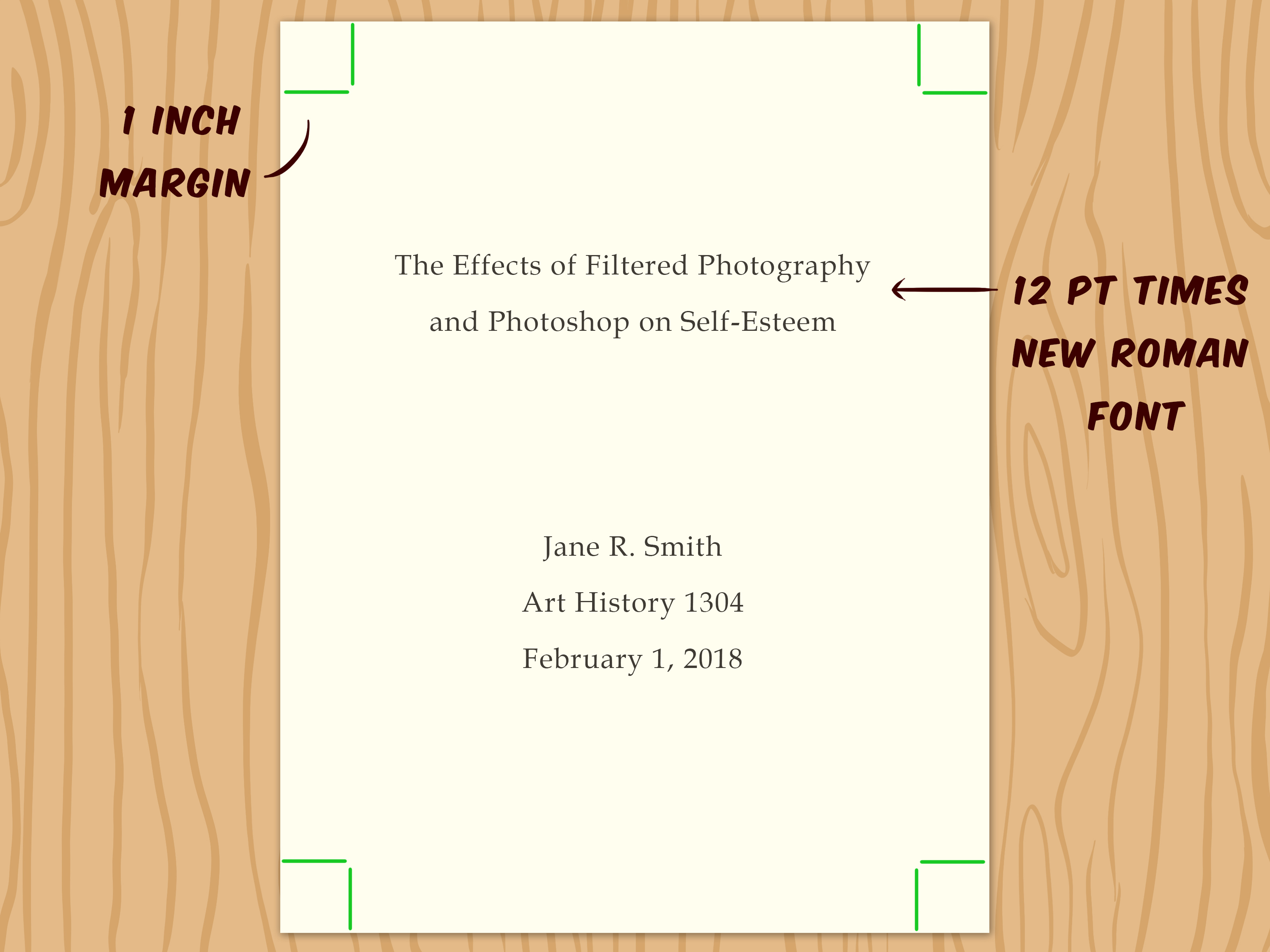 APA format title page
