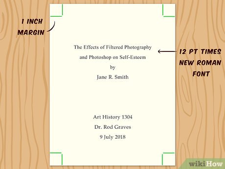 APA format title page