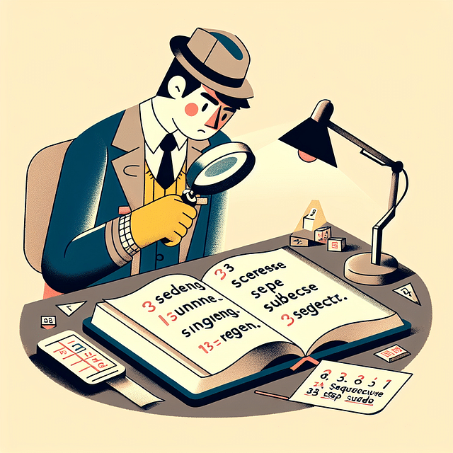 detective finding the hidden subject in a sentence