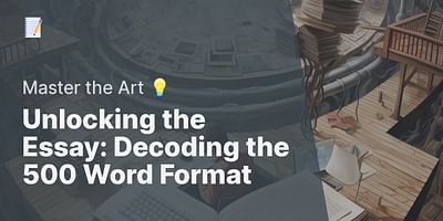 Unlocking the Essay: Decoding the 500 Word Format - Master the Art 💡