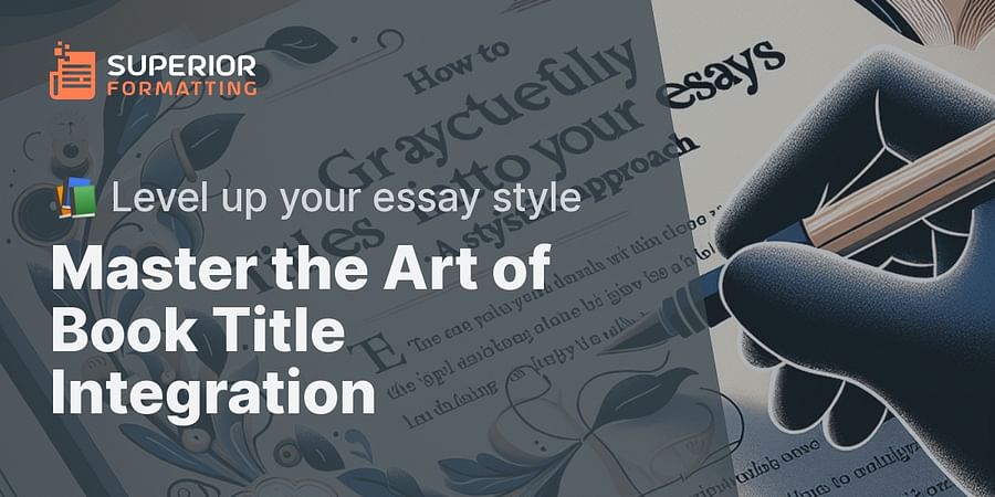 Master the Art of Book Title Integration - 📚 Level up your essay style