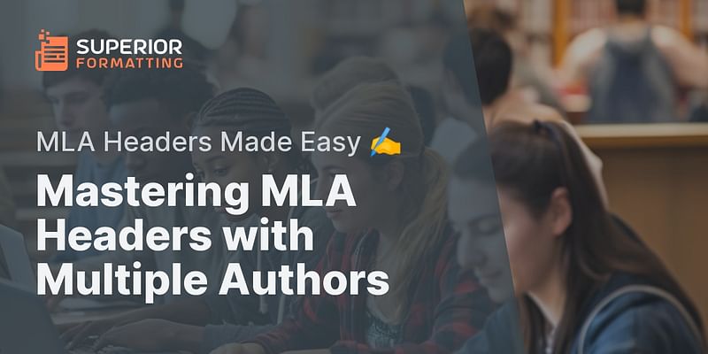 How can I format an MLA header with multiple student authors?