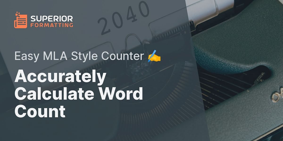 Mla style word count calculator estimate word count for group papers