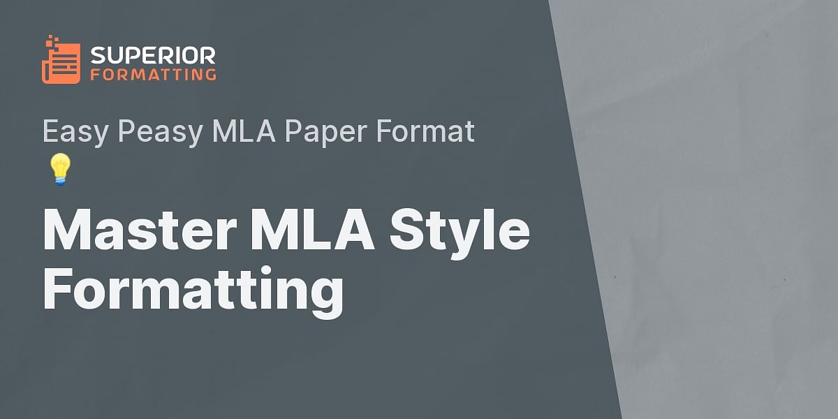 Step By Step Guide To Formatting Your Mla Style Group Paper Superior Formatting 3289