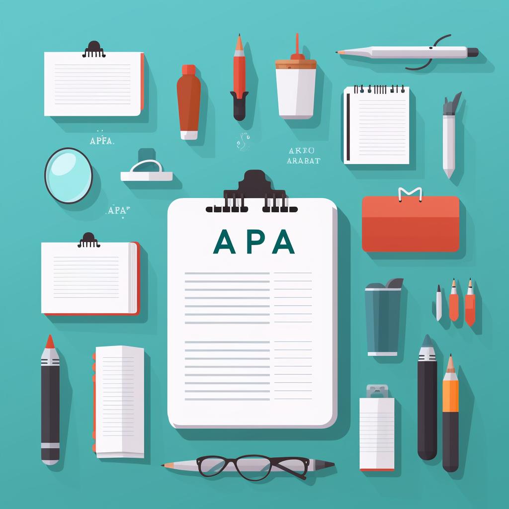 A list of references in APA format, arranged alphabetically